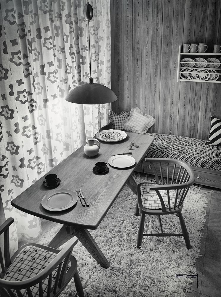 Vardagsrummet, 1939. Foto: Erik Holmén, Nordiska museet.