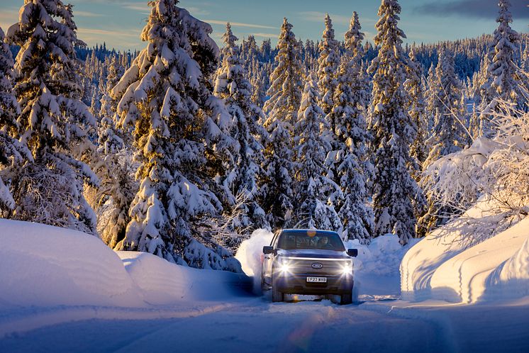 Ford F-150 Lightning Norge vinter 2023