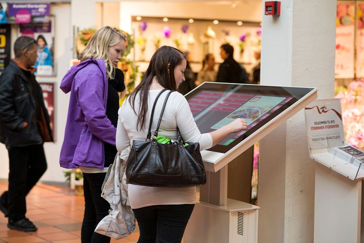 Procon Wayfinder på Strømmen Storsenter