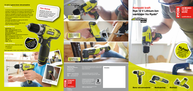 Ryobi 12 volt brochure