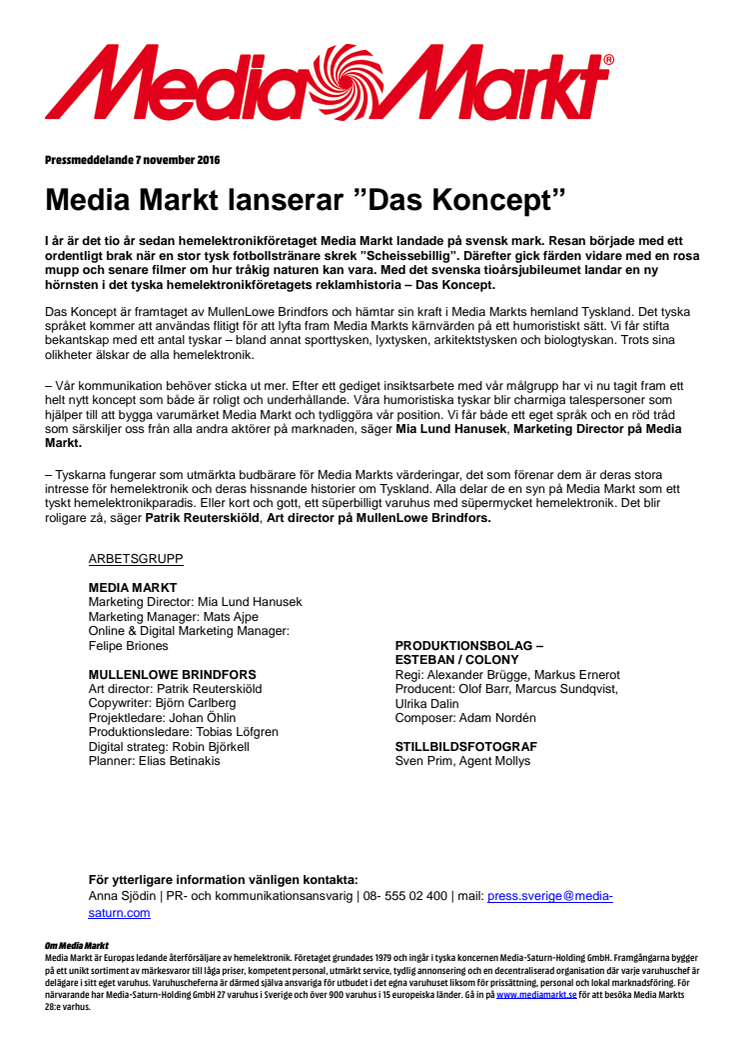Media Markt lanserar ”Das Koncept”