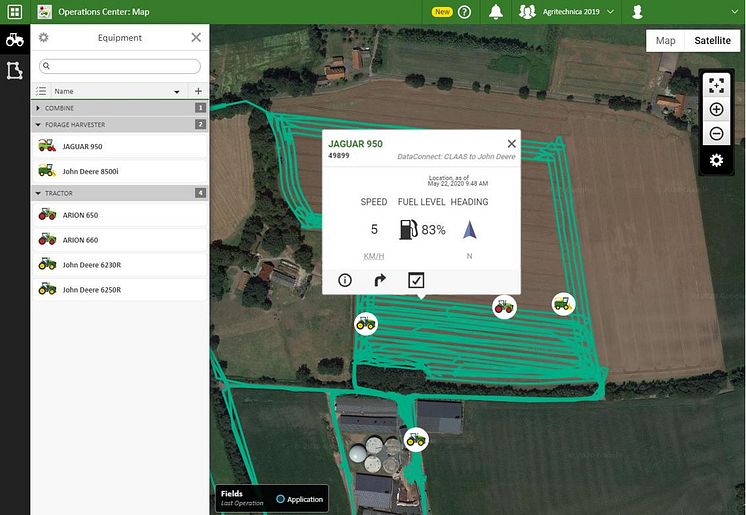 CLAAS JAGUAR i Operations Center