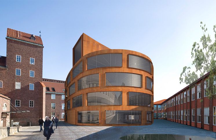 Skiss ny Arkitekturskola, KTH, Stockholm
