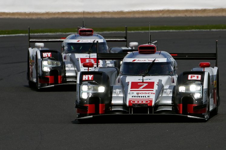 Audi #7 og #8 at Silverstone