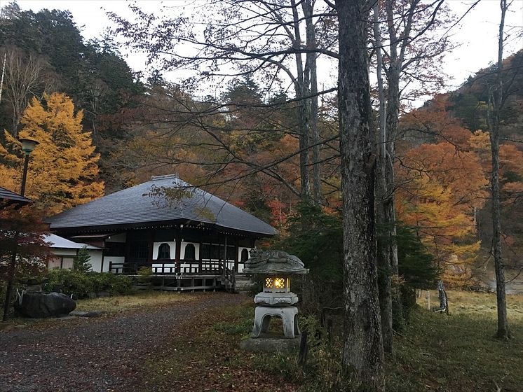 Onsenji Temple in Fall