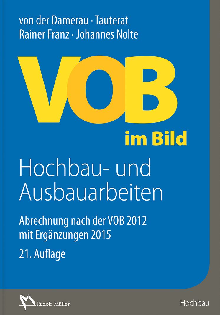 VOB im Bild – Hochbau- und Ausbauarbeiten  (2D tif)