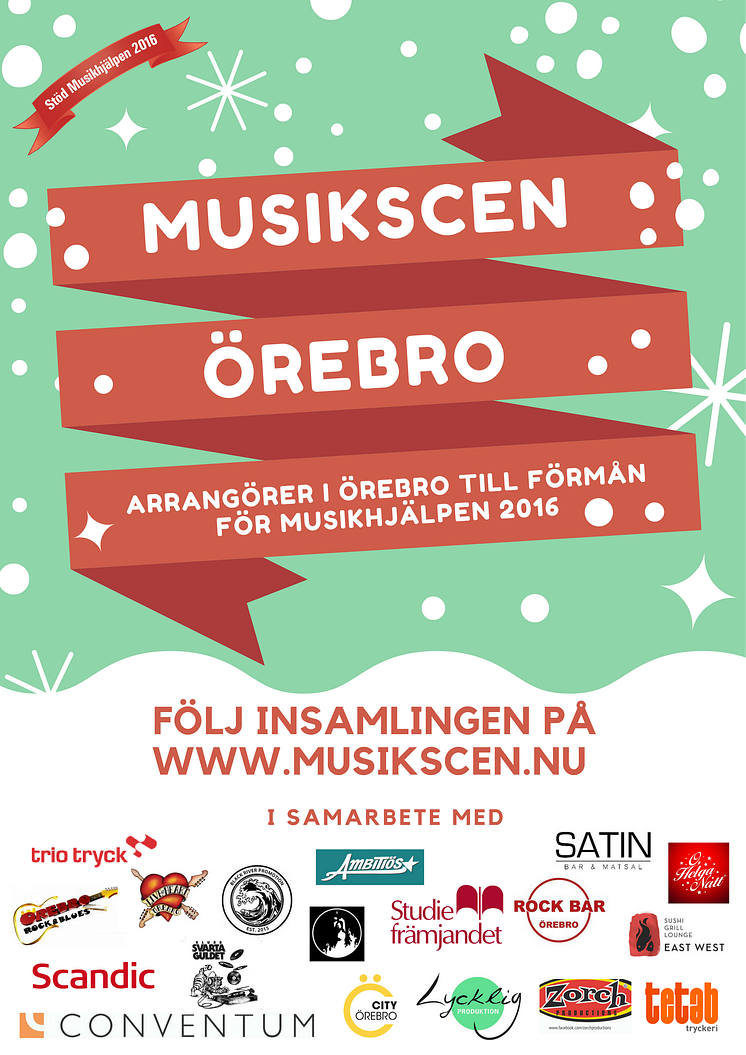 Musikscen Örebro Affisch