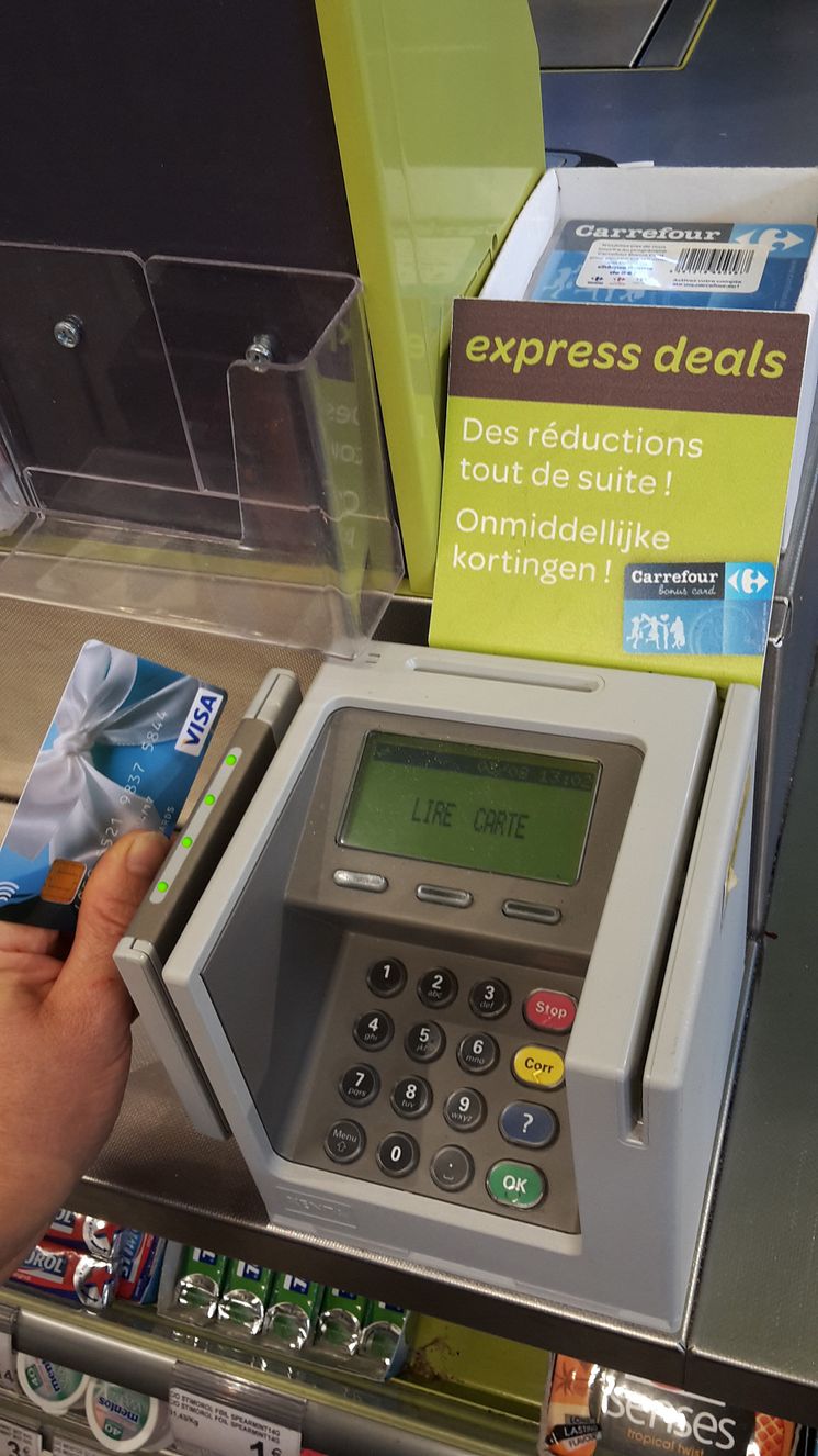 Paiements sans contact chez Carrefour