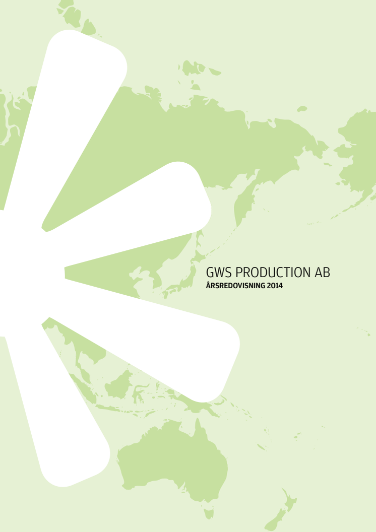 GWS Production AB publicerar årsredovisningen för 2014