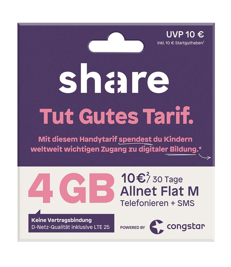 Mobile Blister Rewe "share Tut Gutes Tarif" M