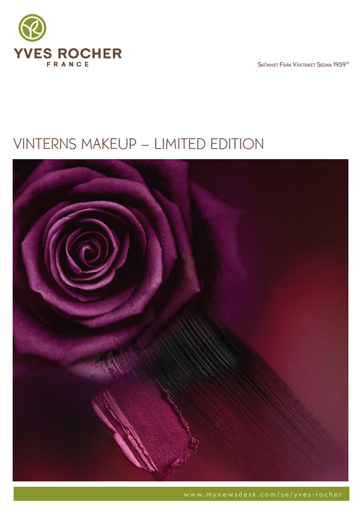Pressinformation om Yves Rochers Vinter Makeup – Limited Edition 2015
