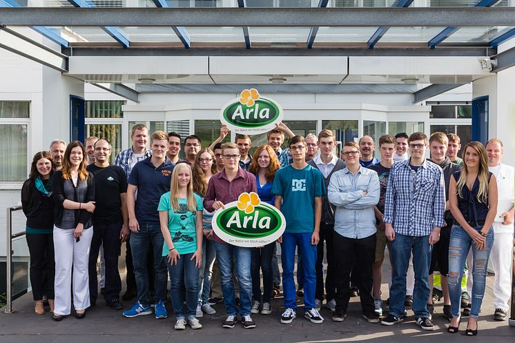 17 neue Auszubildende am Arla Standort Pronsfeld