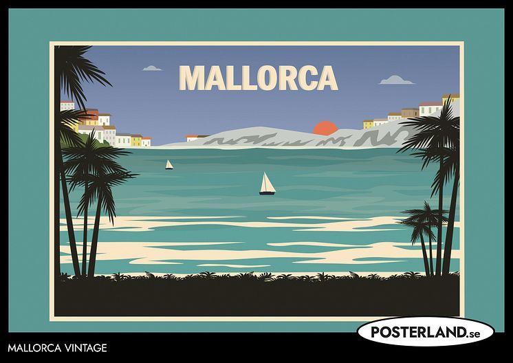 Mallorca Reseaffisch Vintage
