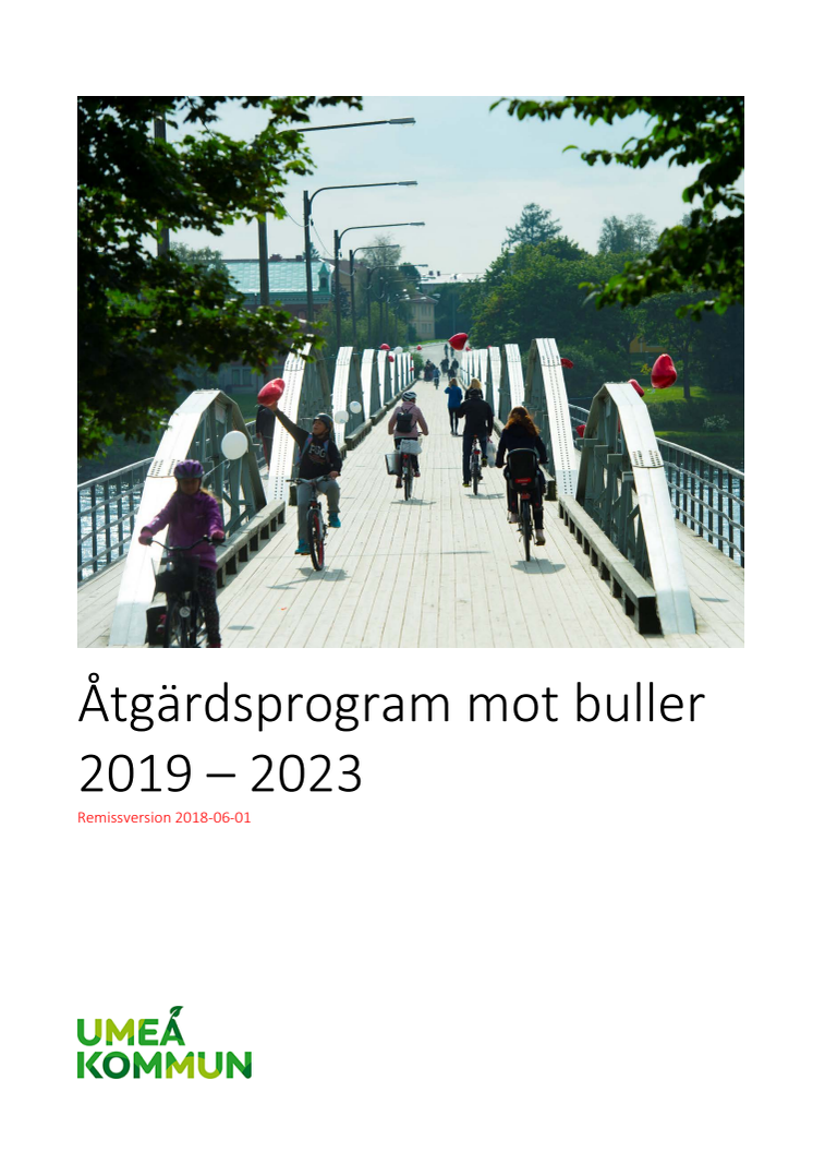 Åtgärdsprogram mot buller 2019 - 2023