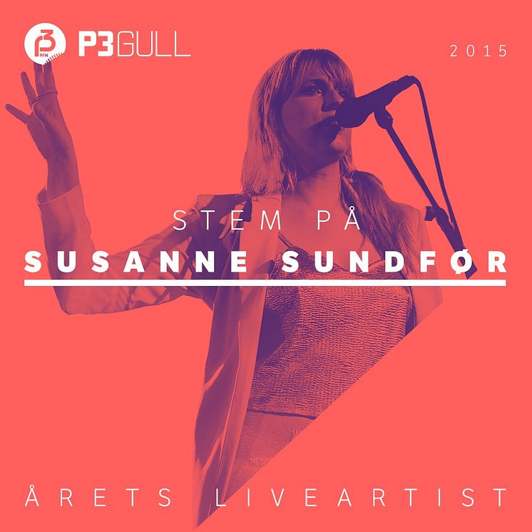 Susanne Sundør - Årets Liveartist P3 Gull 2015