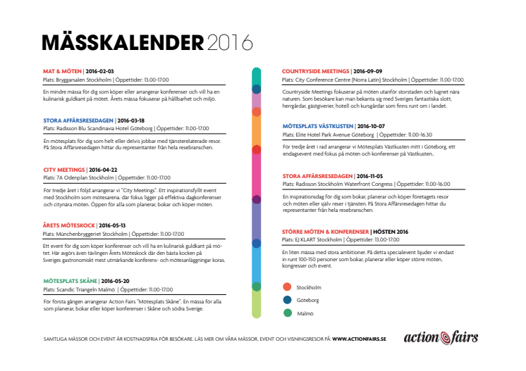 Mässkalender 2016 – Boka in redan nu!