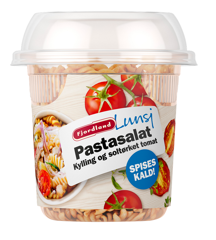 Fjordland Lunsj kald pastasalat med kylling og soltørket tomat