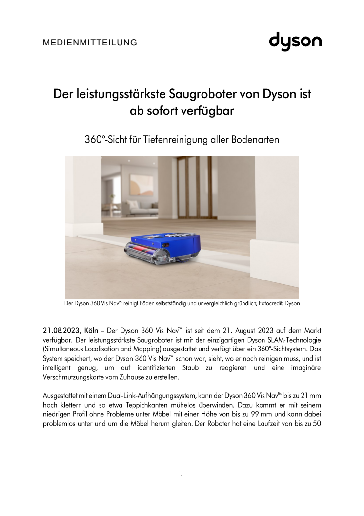 Dyson_Der leistungsstärkste Saugroboter 360 Vis Nav ist jetzt erhältlich_Medienmitteilung_final.pdf