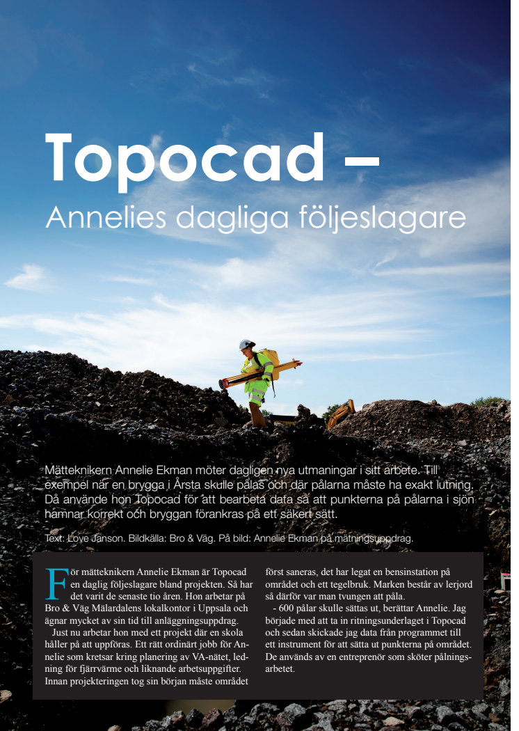 Topocad - Annelies dagliga följeslagare 