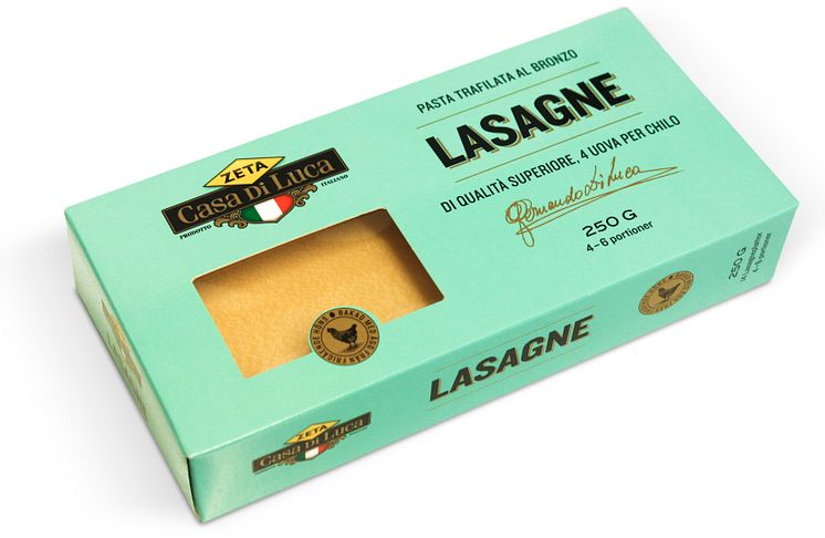Casa Di Luca Lasagne -  Lasagneplattor bakade med ägg från frigående höns