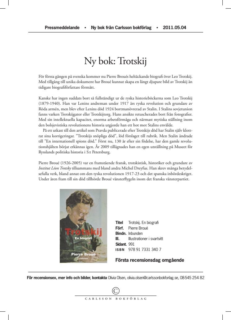 Ny bok: Trotskij