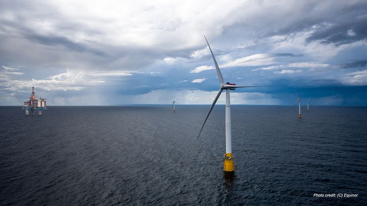 KONGSBERG will supply positioning and monitoring equipment to Equinor's Hywind Tampen floating wind farm