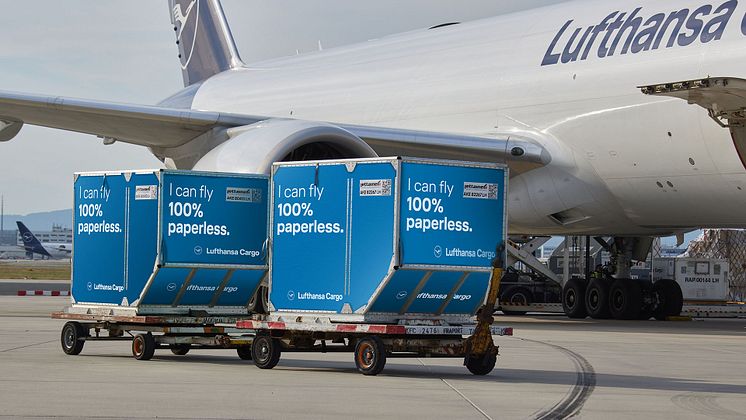 Lufthansa Cargo Container 100% paperless