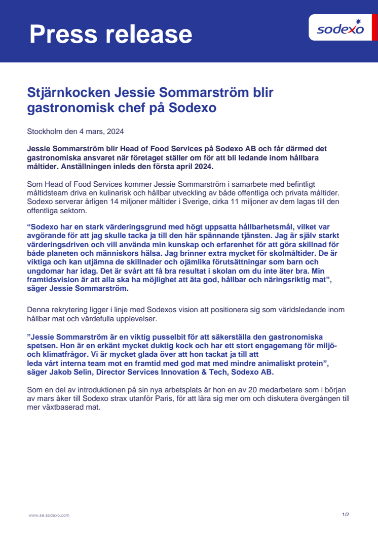 PM Stjärnkocken Jessie Sommarström blir gastronomisk chef på Sodexo.pdf