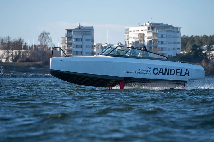 Candela C-8 maiden flight