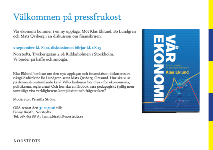 Påminnelse Vår ekonomi