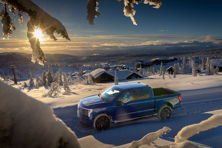 Ford F-150 Lightning Norge vinter 2023