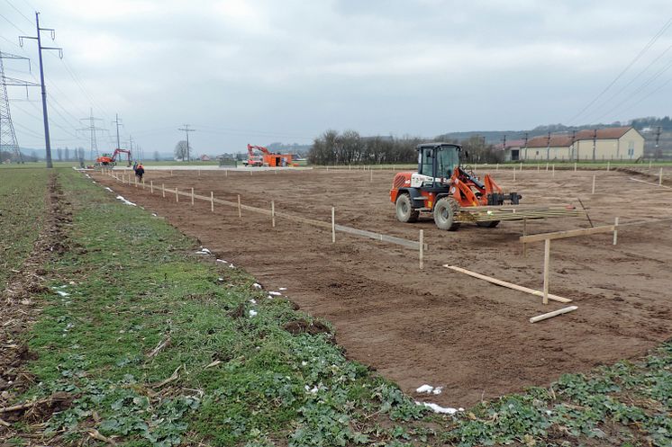 Baubeginn Umspannwerk Unterhaid