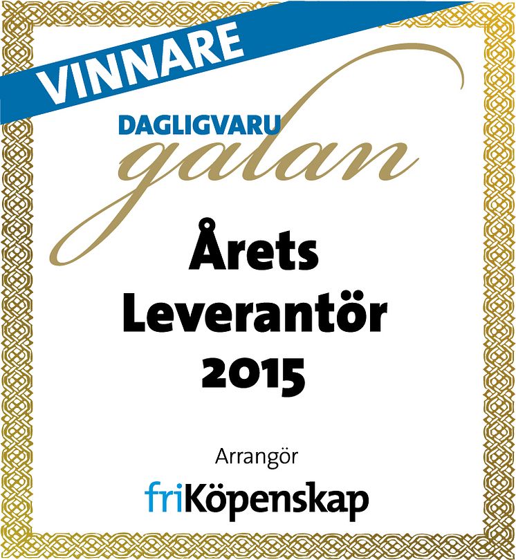 Kung Markatta är Årets Leverantör 2015