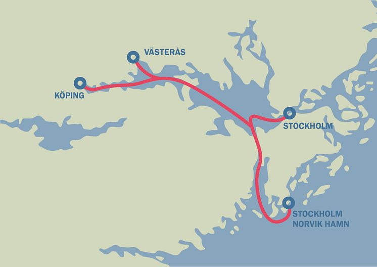 Mälarpendeln. Bild från Stockholms Hamnar