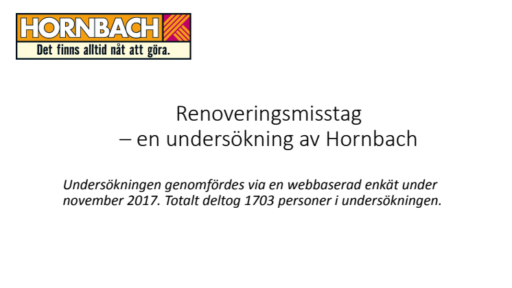Diagram, renoveringsundersökning, Hornbach