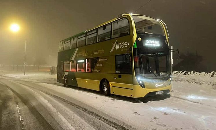 Go North East pulls out all the stops during snow disruption