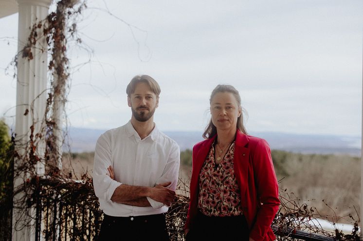 Daglig leder Markus Lohne Hustad og styreleder Stina Mehus Foto Malin Longva