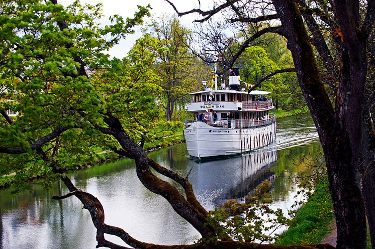 Pressbild - Göta Kanal - m/s Wilhelm Tham