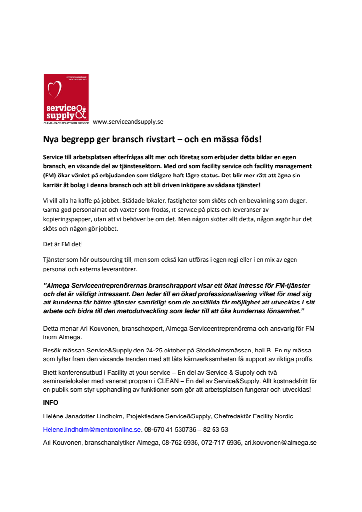 Nya begrepp ger bransch rivstart – och en mässa föds!