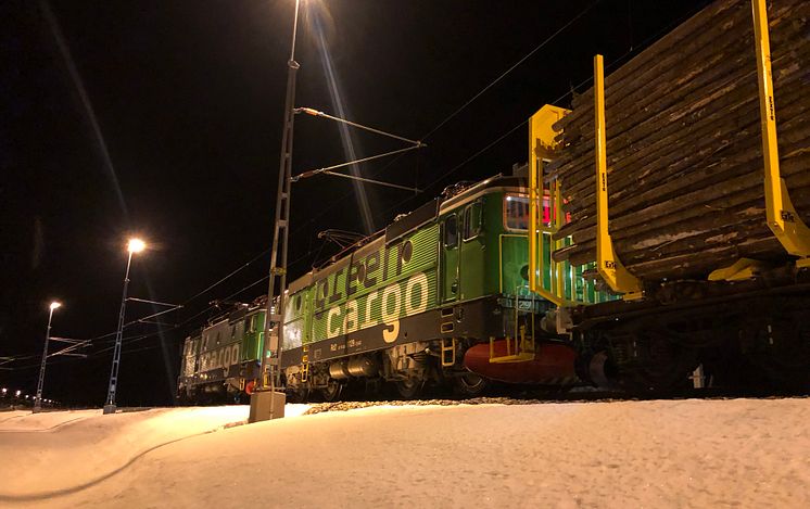 Green Cargo transporterar för Holmen