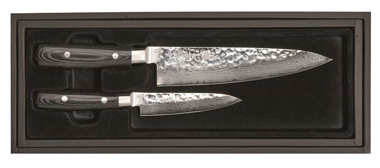Yaxell - 2-delsset, allkniv 12 cm samt kockkniv 20 cm