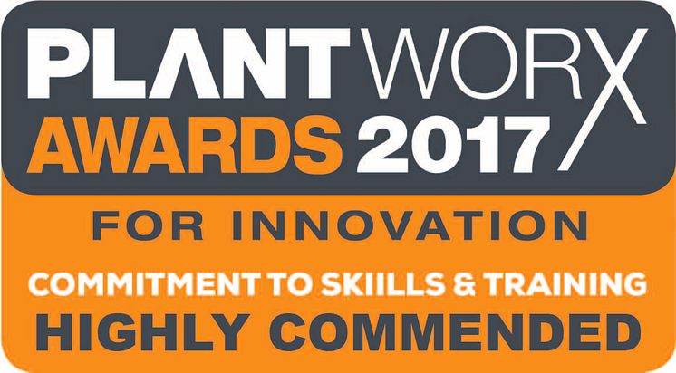 The Plantworx Innovation Award, commitment to skills and training 