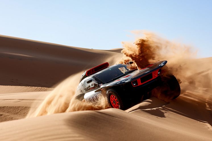 Audi RS Q e-tron under Dakar-test i Marokko (september 2022)