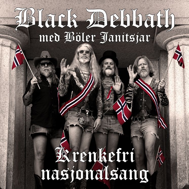Black Debbath "Krenkefri nasjonalsang" artwork