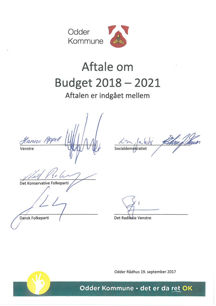 Budgetaftale 2018-2021