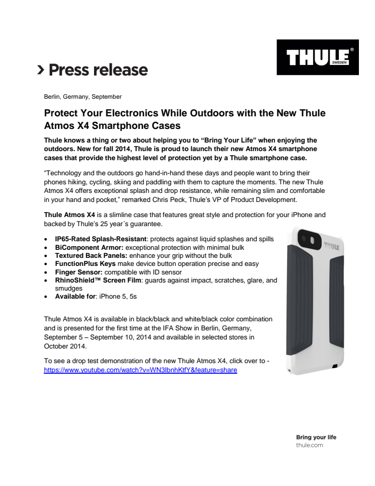 Protect Your Electronics While Outdoors with the New Thule Atmos X4 Smartphone Cases