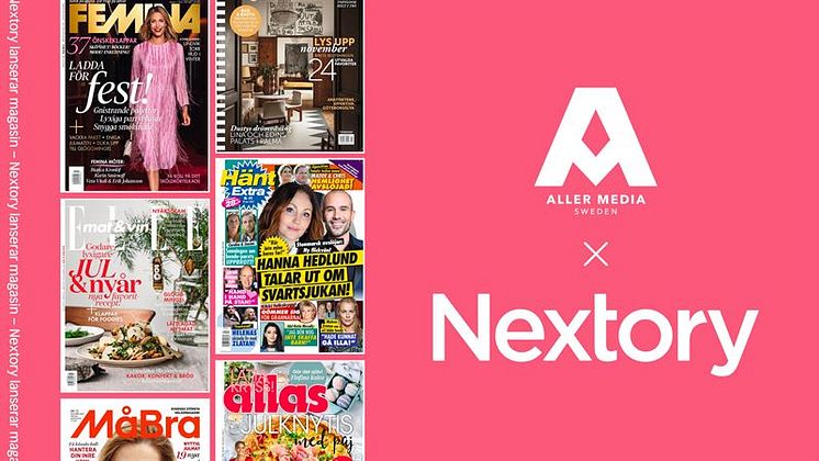 Nextory lanserar magasin i Sverige - tecknar avtal med Aller Media 