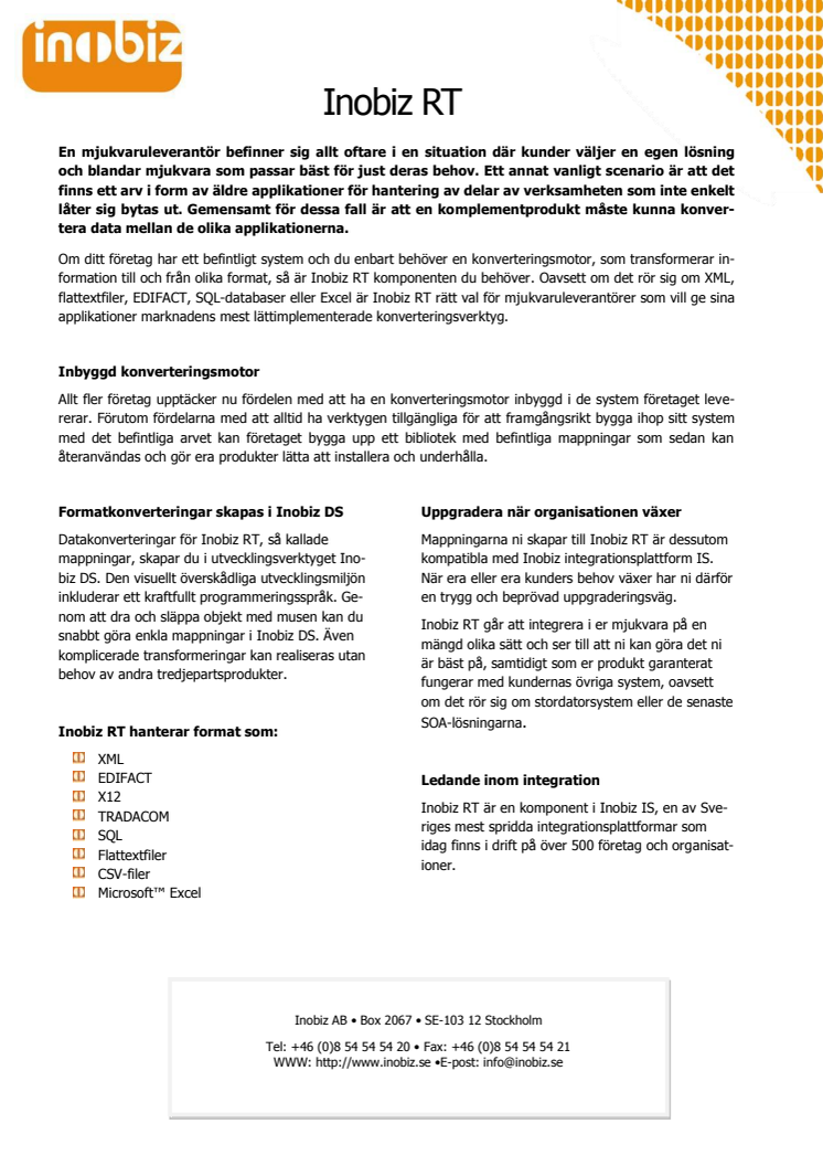 Produktbeskrivning Inobiz RT (pdf)