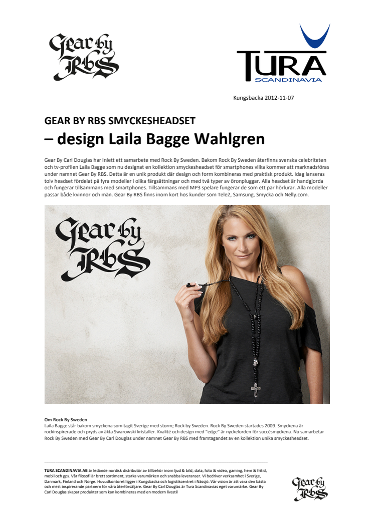 Gear By RBS smyckesheadset – design Laila Bagge Wahlgren