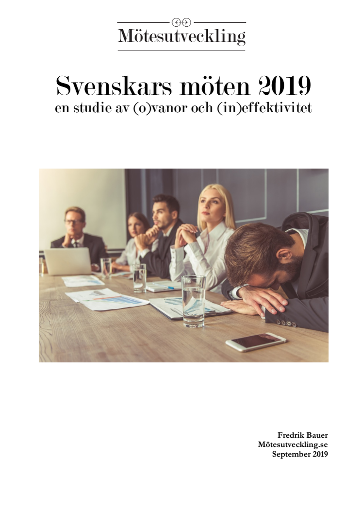 Svenskars möten 2019 - en studie av (o)vanor och (in)effektivitet